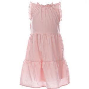 Copper Key pink ruffle dress knee length